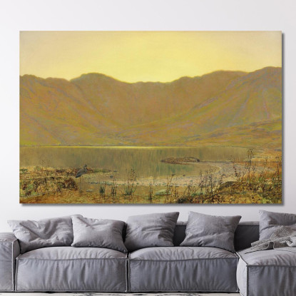 Sole Al Tramonto – La Dimora Dell'Airone John Atkinson Grimshaw jag68 quadro stampato su tela