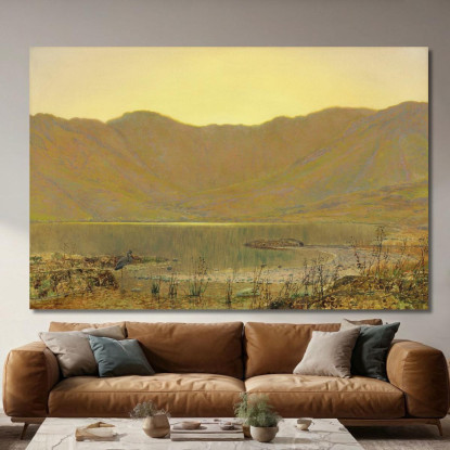 Sole Al Tramonto – La Dimora Dell'Airone John Atkinson Grimshaw jag68 quadro stampato su tela