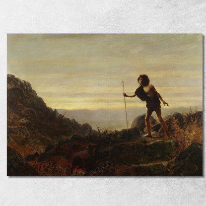 La Parabola Della Pecora Smarrita John Atkinson Grimshaw jag71 quadro stampato su tela