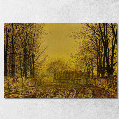 L'Autostrada Della Regina John Atkinson Grimshaw jag72 quadro stampato su tela