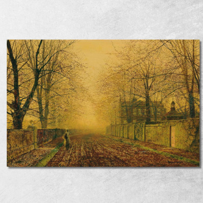 Sotto I Faggi John Atkinson Grimshaw jag78 quadro stampato su tela