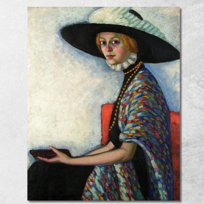 Ritratto Di Alide Asmuse Konrad Mägi kmg1 quadro stampato su tela