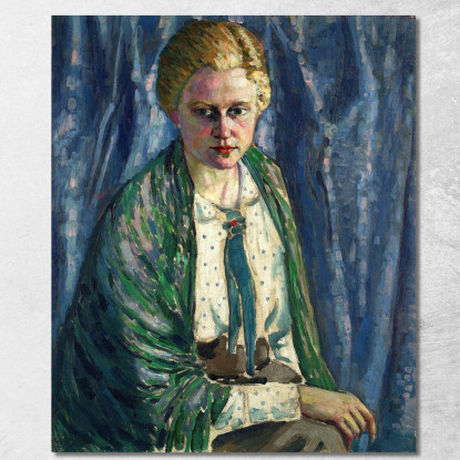 Ritratto Di Alma Koskeli Konrad Mägi kmg2 quadro stampato su tela