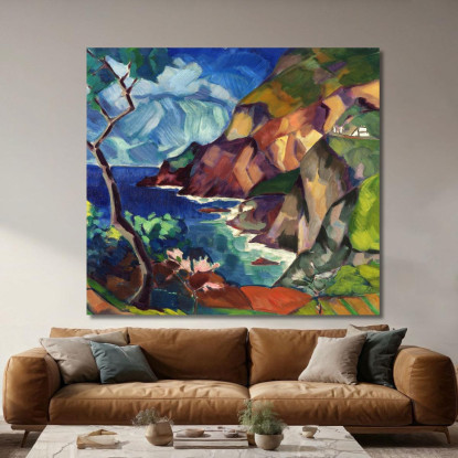 Paesaggio Di Capri Konrad Mägi kmg3 quadro stampato su tela