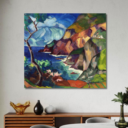 Paesaggio Di Capri Konrad Mägi kmg3 quadro stampato su tela