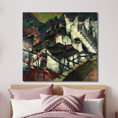 Motivo Di Capri Konrad Mägi kmg4 quadro stampato su tela