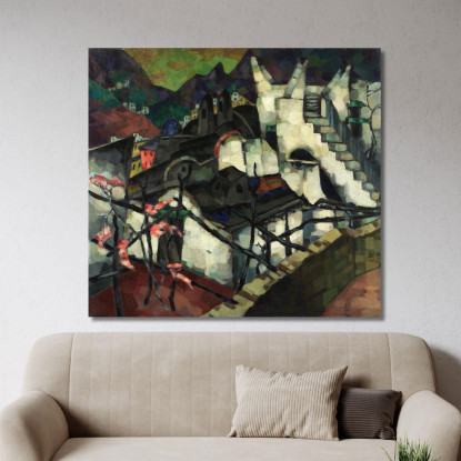 Motivo Di Capri Konrad Mägi kmg4 quadro stampato su tela