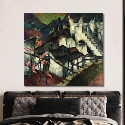 Motivo Di Capri Konrad Mägi kmg4 quadro stampato su tela