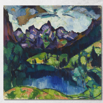 Paesaggio Di Oberstdorf Konrad Mägi kmg23 quadro stampato su tela