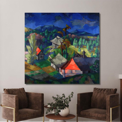 Paesaggio Di Saadjärv Konrad Mägi kmg26 quadro stampato su tela