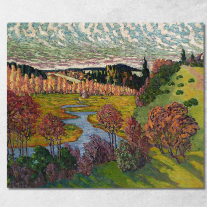 Paesaggio Autunnale 2 Konrad Mägi kmg27 quadro stampato su tela