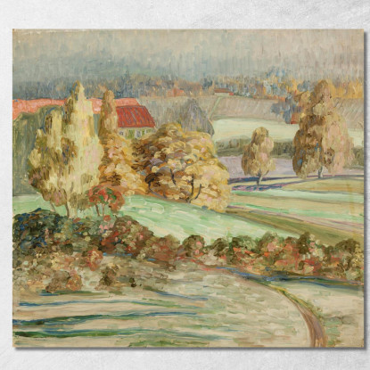 Paesaggio Autunnale 3 Konrad Mägi kmg28 quadro stampato su tela