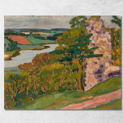 Paesaggio Autunnale Konrad Mägi kmg29 quadro stampato su tela