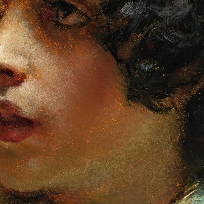 Ritratto Di Una Giovane Ragazza Konstantin Egorovich Makovsky kem10 quadro stampato su tela