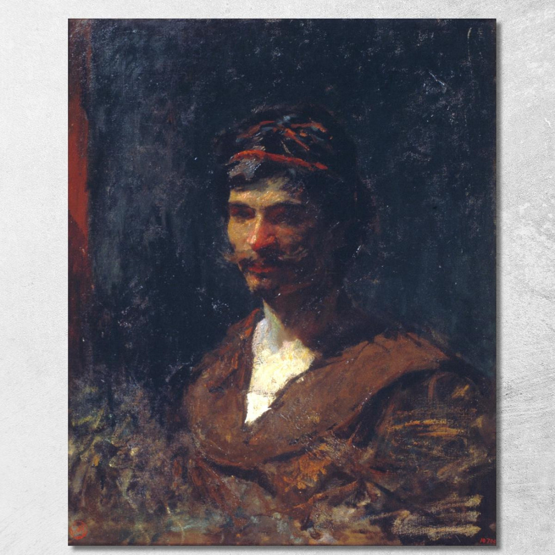 Busto Di Un Uomo: Allegoria Di Bacco Mariano Fortuny Marsal mfm13 quadro stampato su tela