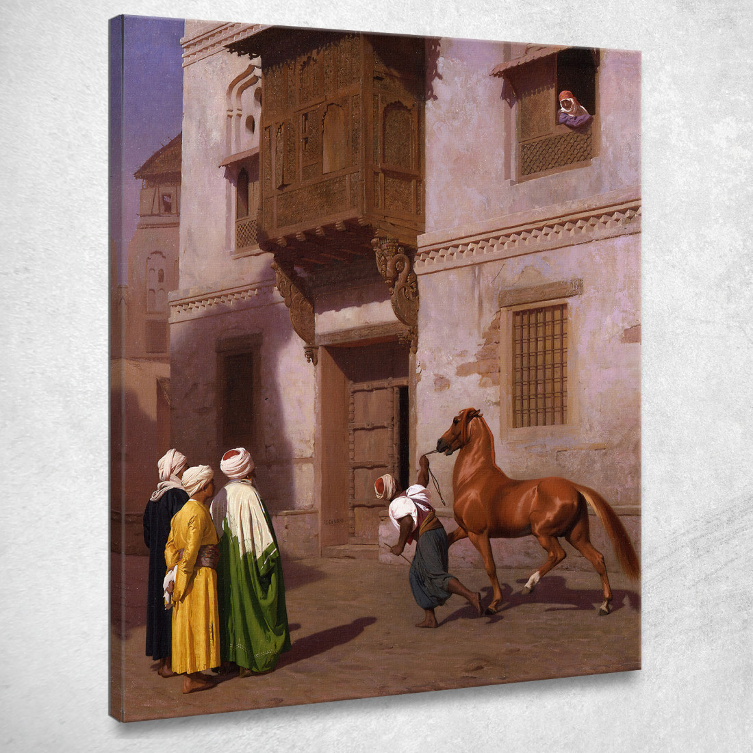 Il Mercato Dei Cavalli Jean-Léon Gérôme jlg141 quadro stampato su tela