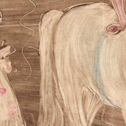 Cavaliere Senza Sella Maurice Prendergast mpr4 quadro stampato su tela