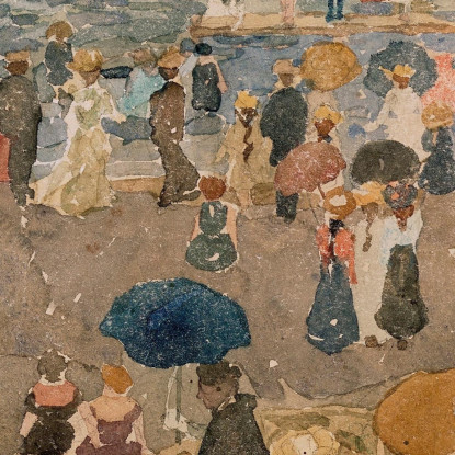 Scena Di Spiaggia North Shore Maurice Prendergast mpr6 quadro stampato su tela