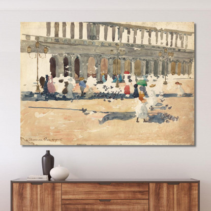 Caffè Florian A Venezia Maurice Prendergast mpr8 quadro stampato su tela