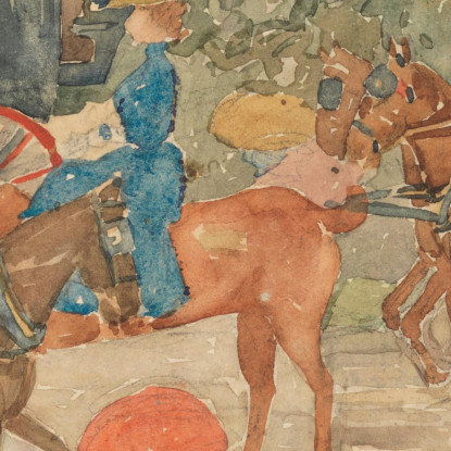 Central Park Maurice Prendergast mpr11 quadro stampato su tela