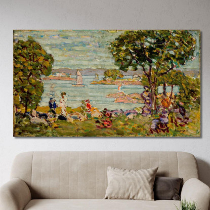 Cala Maine Maurice Prendergast mpr12 quadro stampato su tela