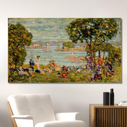 Cala Maine Maurice Prendergast mpr12 quadro stampato su tela