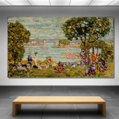 Cala Maine Maurice Prendergast mpr12 quadro stampato su tela