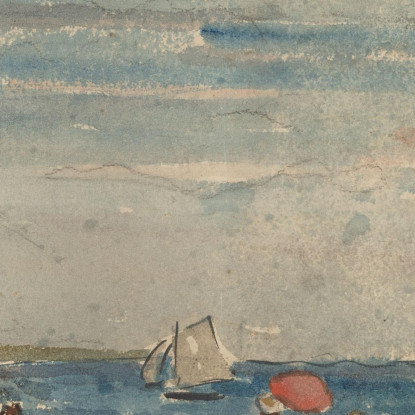 Figure Su Una Spiaggia Maurice Prendergast mpr17 quadro stampato su tela