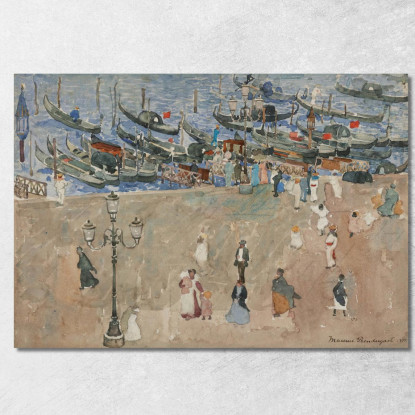 Giornata Grigia A Venezia Maurice Prendergast mpr19 quadro stampato su tela
