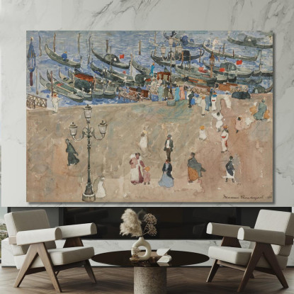 Giornata Grigia A Venezia Maurice Prendergast mpr19 quadro stampato su tela