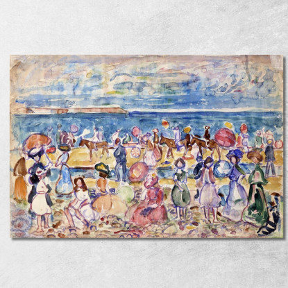 Vacanza Nel New England Maurice Prendergast mpr21 quadro stampato su tela