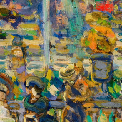 Nei Giardini Del Lussemburgo Maurice Prendergast mpr22 quadro stampato su tela