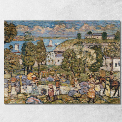 Paesaggio Vicino A Nahant Maurice Prendergast mpr26 quadro stampato su tela