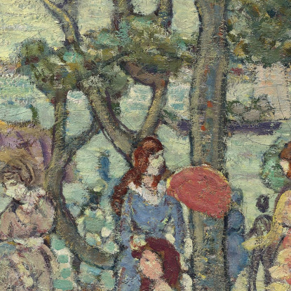 Paesaggio Con Figure 2 Maurice Prendergast mpr27 quadro stampato su tela
