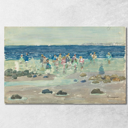 Bassa Marea Maurice Prendergast mpr30 quadro stampato su tela