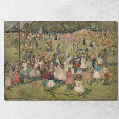 Festa Dei Lavoratori Central Park Maurice Prendergast mpr31 quadro stampato su tela