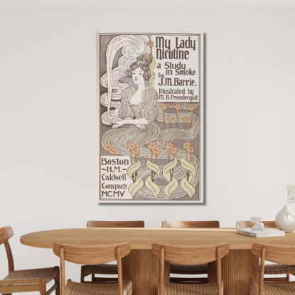 La Mia Signora Nicotina Maurice Prendergast mpr32 quadro stampato su tela