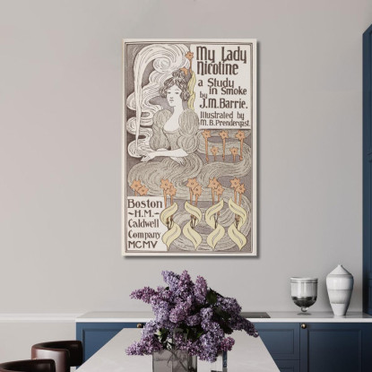 La Mia Signora Nicotina Maurice Prendergast mpr32 quadro stampato su tela