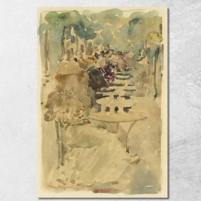 Caffè All'Aperto Maurice Prendergast mpr36 quadro stampato su tela