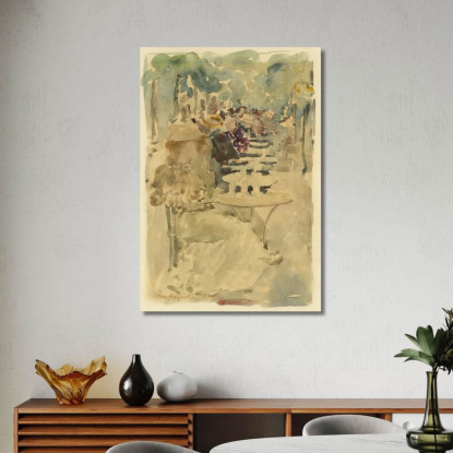 Caffè All'Aperto Maurice Prendergast mpr36 quadro stampato su tela