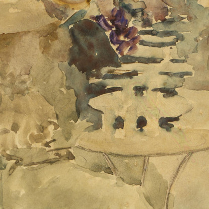 Caffè All'Aperto Maurice Prendergast mpr36 quadro stampato su tela