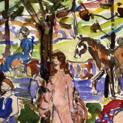 Scena Del Parco 2 Maurice Prendergast mpr38 quadro stampato su tela
