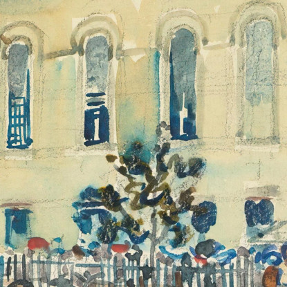 Chiesa Di Park Street Boston Maurice Prendergast mpr40 quadro stampato su tela