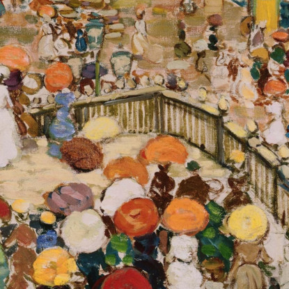 Ponte Della Paglia Maurice Prendergast mpr43 quadro stampato su tela