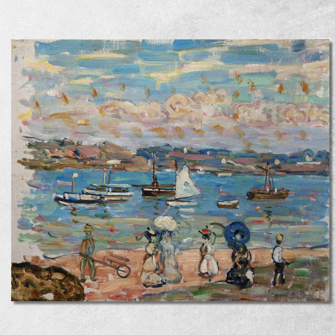 Passeggiata Lungo Il Mare Maurice Prendergast mpr44 quadro stampato su tela