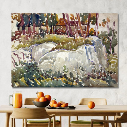 Rocce Maine Maurice Prendergast mpr48 quadro stampato su tela