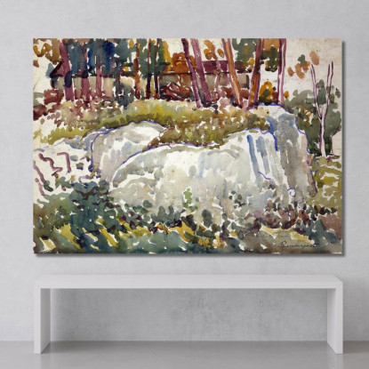 Rocce Maine Maurice Prendergast mpr48 quadro stampato su tela