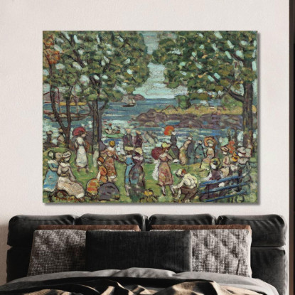 Cala Di Salem Maurice Prendergast mpr49 quadro stampato su tela