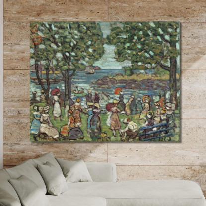 Cala Di Salem Maurice Prendergast mpr49 quadro stampato su tela