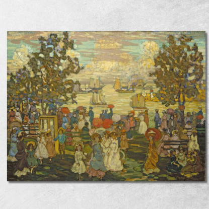 Salem Willows Maurice Prendergast mpr50 quadro stampato su tela